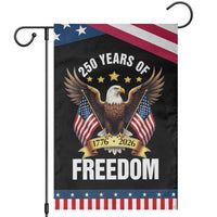 America 250th Anniversary 1776 2026 Patriotic Bald Eagle Garden Flag 250 Years of Freedom 4th of July Independence Celebration