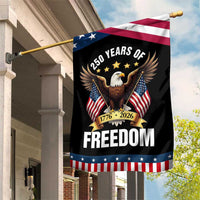America 250th Anniversary 1776 2026 Patriotic Bald Eagle Garden Flag 250 Years of Freedom 4th of July Independence Celebration
