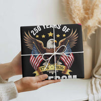 America 250th Anniversary 1776 2026 Patriotic Bald Eagle Wrapping Paper Roll 250 Years of Freedom 4th of July Independence Celebration