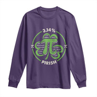 Funny Teacher St Patricks Day Long Sleeve Shirt Pi Day 3.14 Irish Funny Pirish Math Number Pi