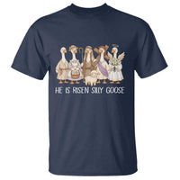 Funny Christian Easter He Is Risen Silly Goose T Shirt Cute Faith-Based Geese Parody Gift with Jesus
