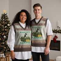 Funny Wrigley Goose V-Neck Knit Sweater Vest Section 538 Chicago - Wonder Print Shop