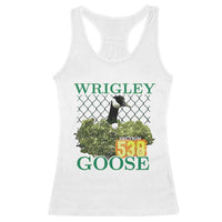 Funny Wrigley Goose Racerback Tank Top Section 538 Chicago