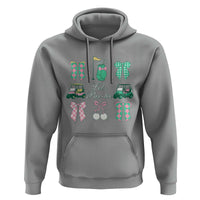 Lets Par-tee Coquette Golf Bows Hoodie Preppy Pink and Green Golf Cart n Bag Golfing Lover Club