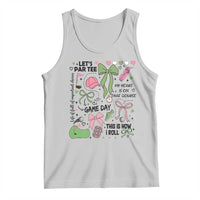 Lets Par-tee Coquette Golf Bows Tank Top Pink and Green Gear Girls Game Day Golfing Tradition