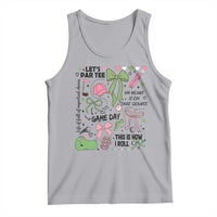 Lets Par-tee Coquette Golf Bows Tank Top Pink and Green Gear Girls Game Day Golfing Tradition