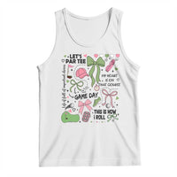 Lets Par-tee Coquette Golf Bows Tank Top Pink and Green Gear Girls Game Day Golfing Tradition