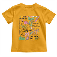 Lets Par-tee Coquette Golf Bows Toddler T Shirt Pink and Green Gear Girls Game Day Golfing Tradition