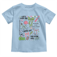 Lets Par-tee Coquette Golf Bows Toddler T Shirt Pink and Green Gear Girls Game Day Golfing Tradition