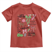 Lets Par-tee Coquette Golf Bows Toddler T Shirt Pink and Green Gear Girls Game Day Golfing Tradition