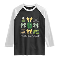 Funny Id Rather Be In Augusta Coquette Golfer Raglan Shirt Georgia Golf Traditions Golfing Fan Aesthetic