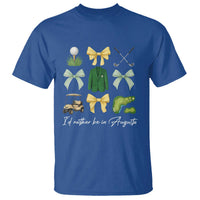 Funny Id Rather Be In Augusta Coquette Golfer T Shirt Georgia Golf Traditions Golfing Fan Aesthetic