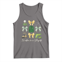 Funny Id Rather Be In Augusta Coquette Golfer Tank Top Georgia Golf Traditions Golfing Fan Aesthetic