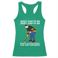 Just Tap It In Funny Golfer Racerback Tank Top Tappy Tap Taparoo Putting Golfing Humor Retro Golf Lover