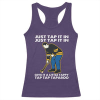 Just Tap It In Funny Golfer Racerback Tank Top Tappy Tap Taparoo Putting Golfing Humor Retro Golf Lover