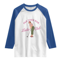 Par Then Bar Ladies Club Vintage Raglan Shirt Retro Womens Golfing 19th Hole Humor Preppy Country