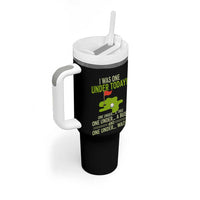 I Was One Under Today Funny Golf Humor Tumbler With Handle Sarcastic Golfer Joke Gift for Amateur Golfing Enthusiasts n Dads