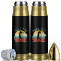 Fore-Tee And Still On Par Funny 40th Birthday Golf Bullet Tumbler Milestone Birthday Gift for Golfers Retro Sporty