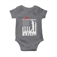 Golf Of America Patriotic USA Flag Baby Onesie Funny Golfing Pun American Sports Gift for Patriotic Golfers n Dads