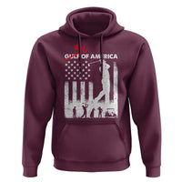 Golf Of America Patriotic USA Flag Hoodie Funny Golfing Pun American Sports Gift for Patriotic Golfers n Dads