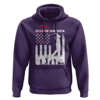 Golf Of America Patriotic USA Flag Hoodie Funny Golfing Pun American Sports Gift for Patriotic Golfers n Dads
