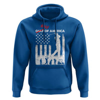 Golf Of America Patriotic USA Flag Hoodie Funny Golfing Pun American Sports Gift for Patriotic Golfers n Dads