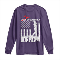 Golf Of America Patriotic USA Flag Long Sleeve Shirt Funny Golfing Pun American Sports Gift for Patriotic Golfers n Dads
