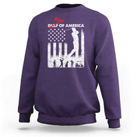 Golf Of America Patriotic USA Flag Sweatshirt Funny Golfing Pun American Sports Gift for Patriotic Golfers n Dads