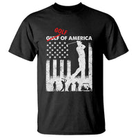 Golf Of America Patriotic USA Flag T Shirt Funny Golfing Pun American Sports Gift for Patriotic Golfers n Dads