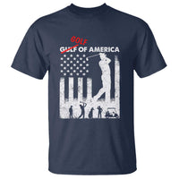 Golf Of America Patriotic USA Flag T Shirt Funny Golfing Pun American Sports Gift for Patriotic Golfers n Dads