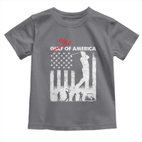 Golf Of America Patriotic USA Flag Toddler T Shirt Funny Golfing Pun American Sports Gift for Patriotic Golfers n Dads