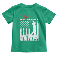 Golf Of America Patriotic USA Flag Toddler T Shirt Funny Golfing Pun American Sports Gift for Patriotic Golfers n Dads