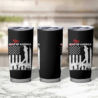 Golf Of America Patriotic USA Flag Tumbler Cup Funny Golfing Pun American Sports Gift for Patriotic Golfers n Dads