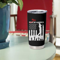 Golf Of America Patriotic USA Flag Tumbler Cup Funny Golfing Pun American Sports Gift for Patriotic Golfers n Dads