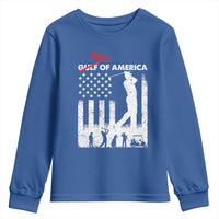Golf Of America Patriotic USA Flag Youth Sweatshirt Funny Golfing Pun American Sports Gift for Patriotic Golfers n Dads