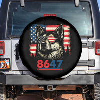 Vintage Patriotic German Shepherd 1776 Graphic Spare Tire Cover American Flag Sunglasses Cool Dog 4th of July Distressed