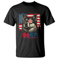 Vintage Patriotic German Shepherd 1776 Graphic T Shirt American Flag Sunglasses Cool Dog 4th of July Distressed