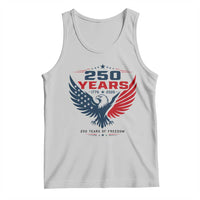 250 Years of Freedom Commemorative Patriotic Eagle Tank Top Majestic American Flag Winged Eagle 1776 to 2026 Semiquincentennial
