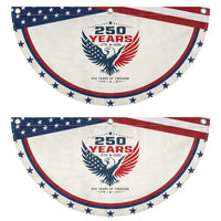 250 Years of Freedom Commemorative Eagle Patriotic Fan Flag Majestic American Flag Winged Eagle 1776 to 2026 Semiquincentennial