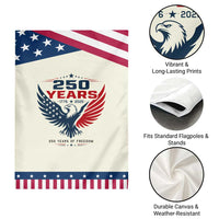 250 Years of Freedom Commemorative Eagle Patriotic Garden Flag Majestic American Flag Winged Eagle 1776 to 2026 Semiquincentennial