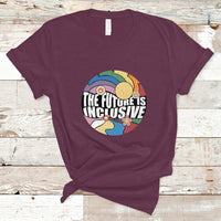The Future Is Inclusive LGBT Gay Pride Month Retro Groovy T Shirt - Wonder Print Shop