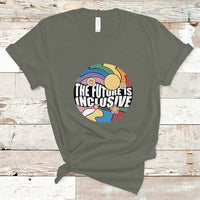 The Future Is Inclusive LGBT Gay Pride Month Retro Groovy T Shirt - Wonder Print Shop