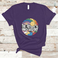 The Future Is Inclusive LGBT Gay Pride Month Retro Groovy T Shirt - Wonder Print Shop