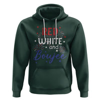 Funny 4th Of July Hoodie Red White And Boujee Fireworks Retro America - Wonder Print Shop