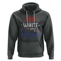 Funny 4th Of July Hoodie Red White And Boujee Fireworks Retro America - Wonder Print Shop