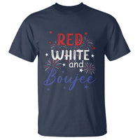 Funny 4th Of July T Shirt Red White And Boujee Fireworks Retro America - Wonder Print Shop