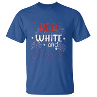 Funny 4th Of July T Shirt Red White And Boujee Fireworks Retro America - Wonder Print Shop