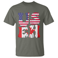 America Canada T Shirt Funny US EH Canadian American Flag Canada's Day Maple Leaf - Wonder Print Shop