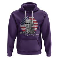 George Washington Hoodie Suck it England Funny Patriotic Saying 1776 4th of July US Flag - Wonder Print Shop