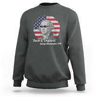 George Washington Sweatshirt Suck it England Funny Patriotic Saying 1776 4th of July US Flag - Wonder Print Shop